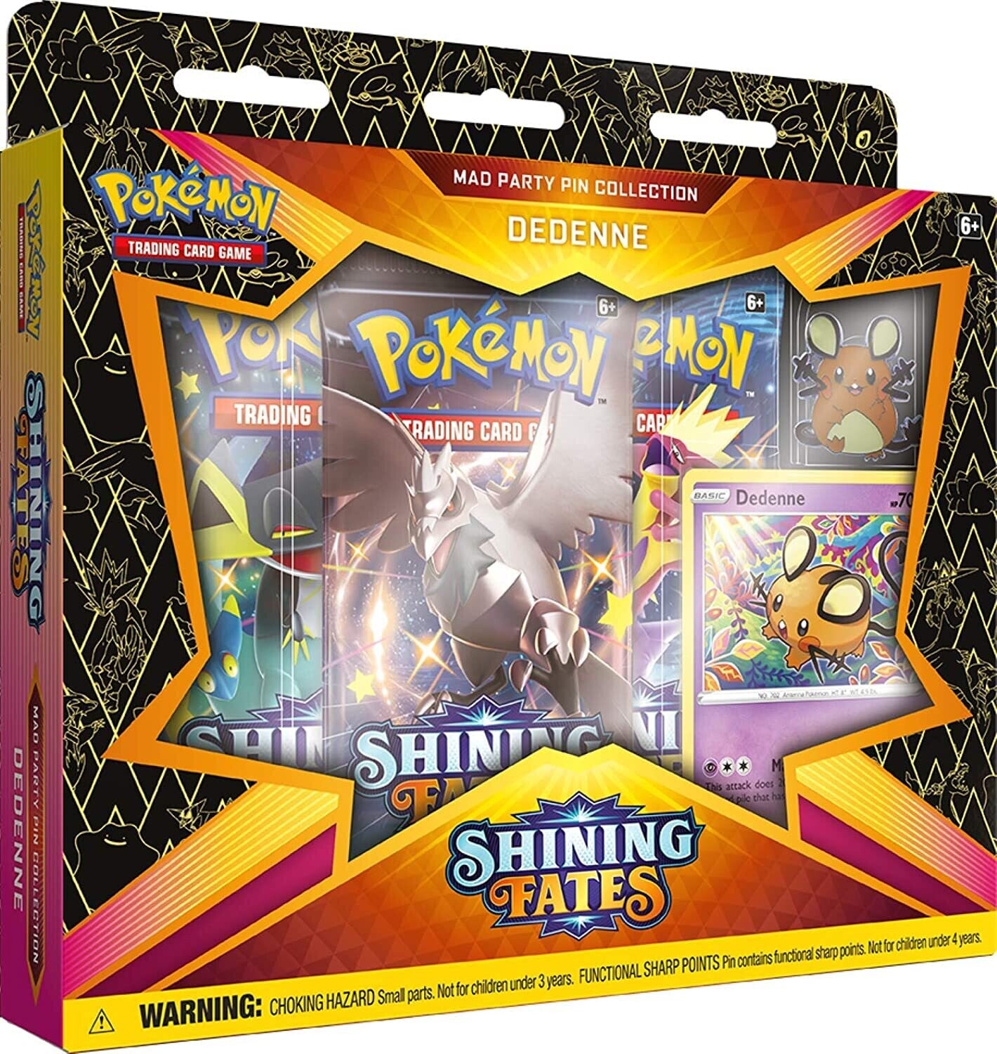 Pokémon Shining Fates Mad Party Pin Collection - Inglés