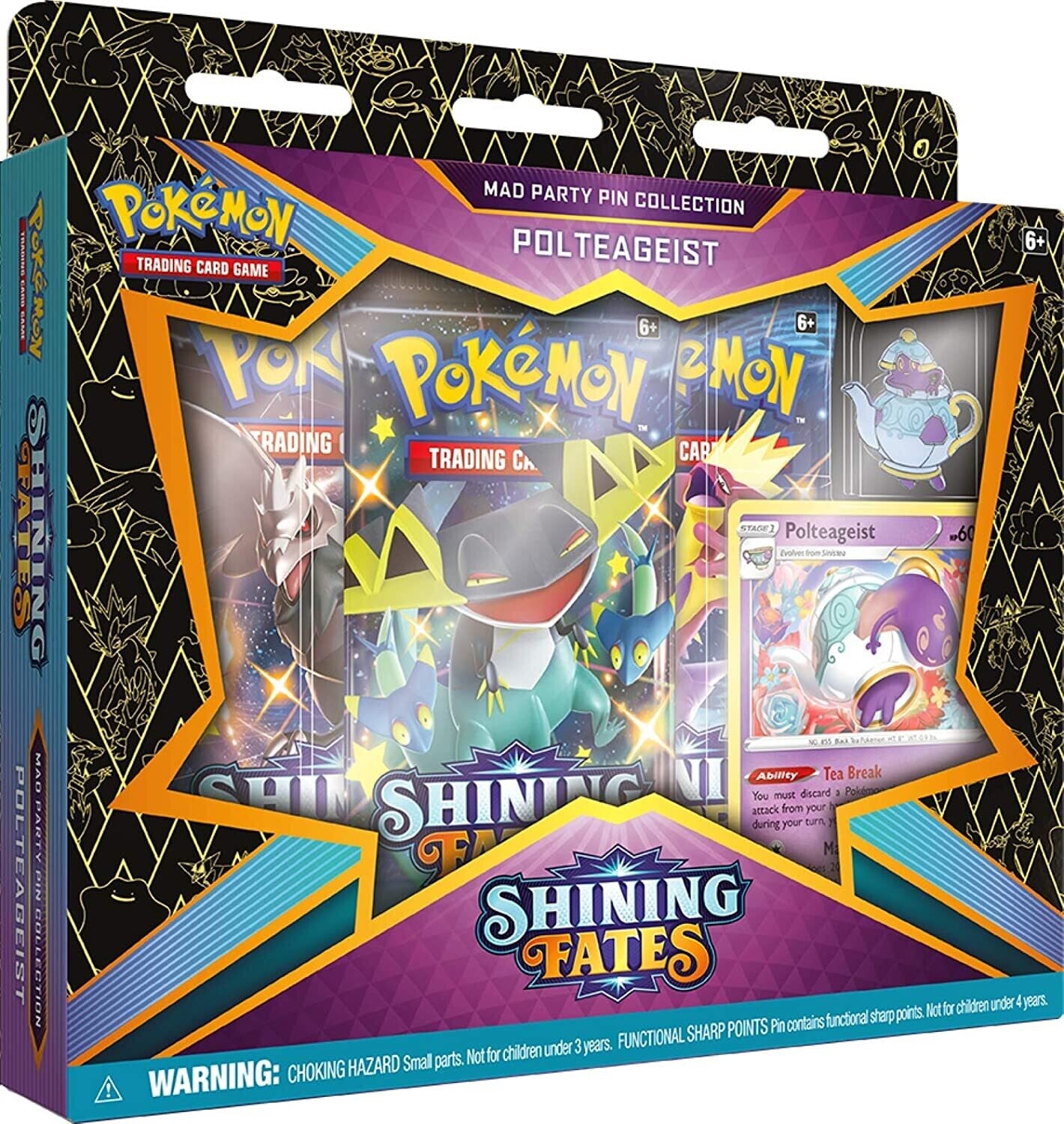 Pokémon Shining Fates Mad Party Pin Collection - Inglés