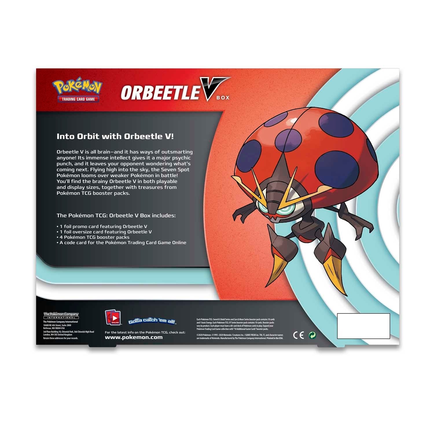 Caja Pokémon Orbeetle V  - Inglés