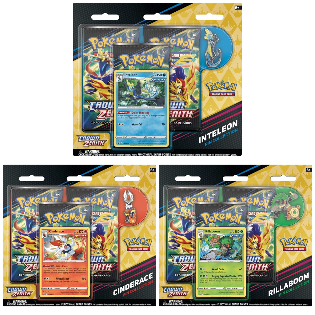 Pin Collection Pokémon Crown Zenith y Cénit Supremo