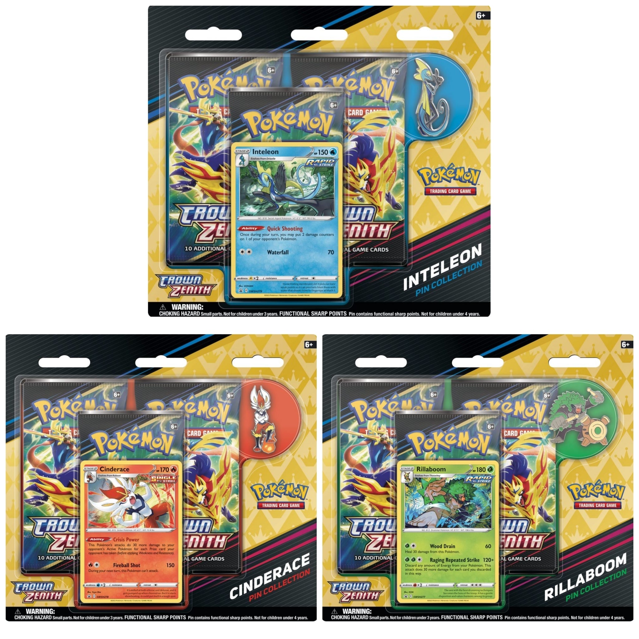 Pin Collection Pokémon Crown Zenith y Cénit Supremo