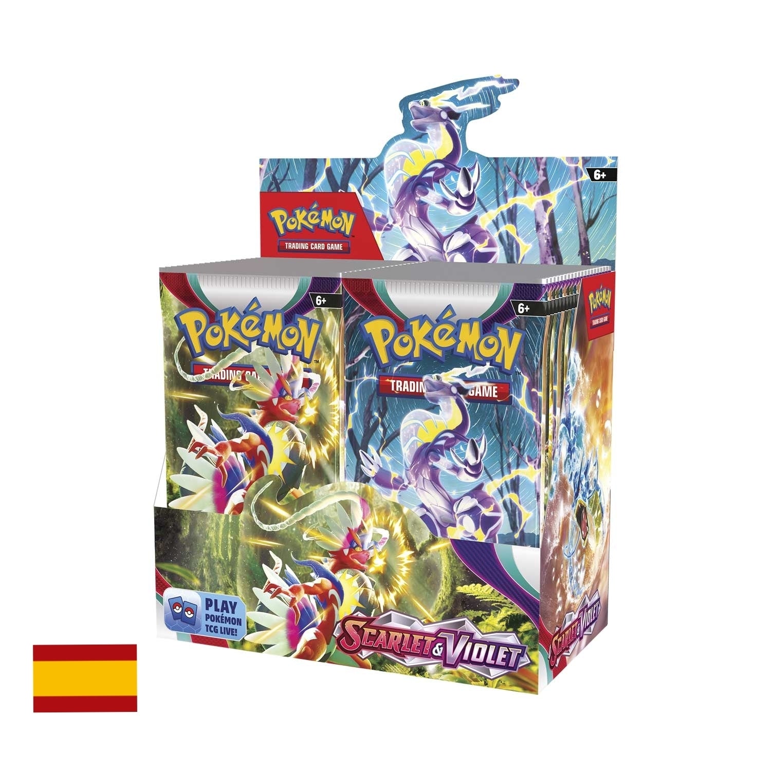 Caja de 36 sobres Pokémon Escarlata y Púrpura - Español