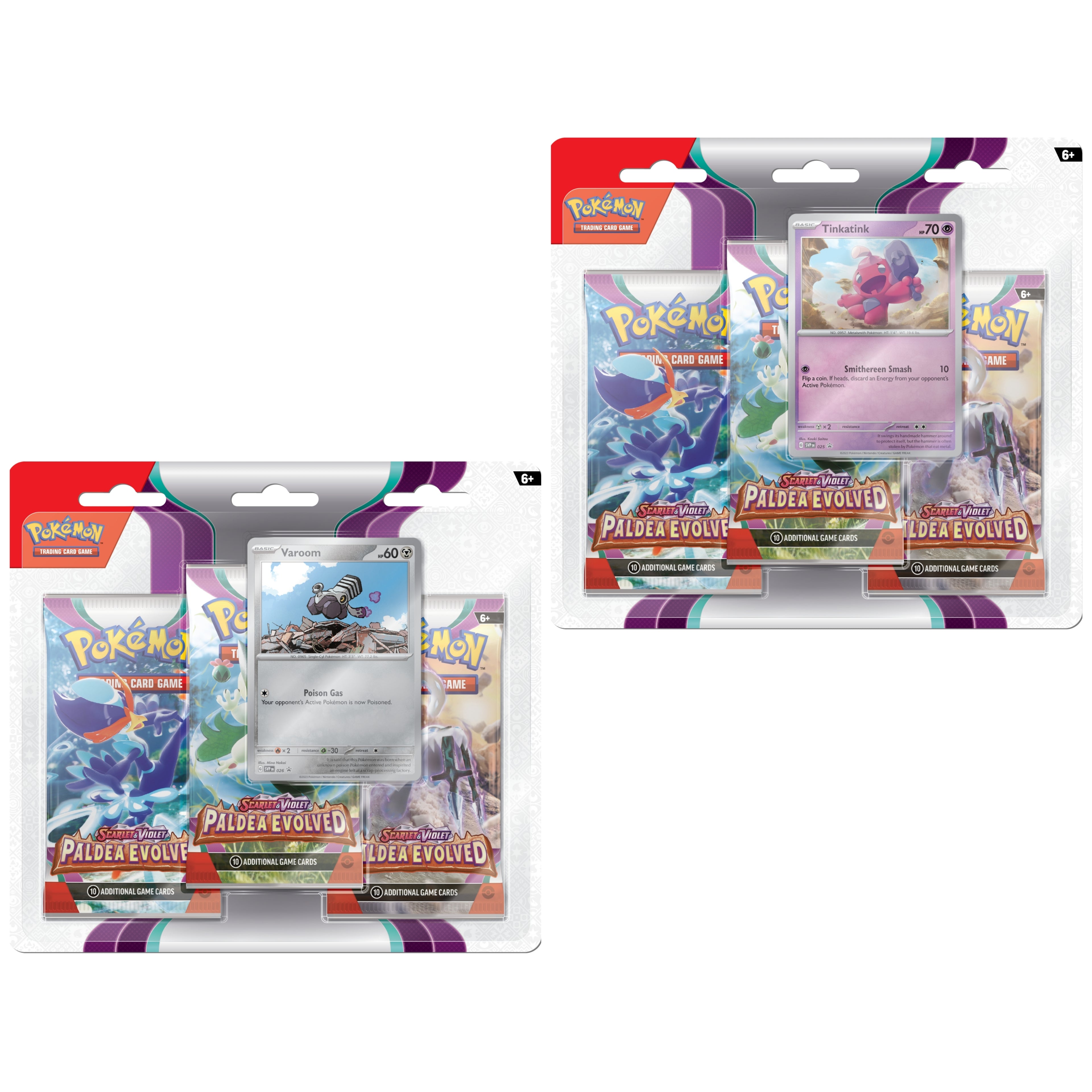 Pokémon Blister 3 sobres PALDEA EVOLVED - Inglés