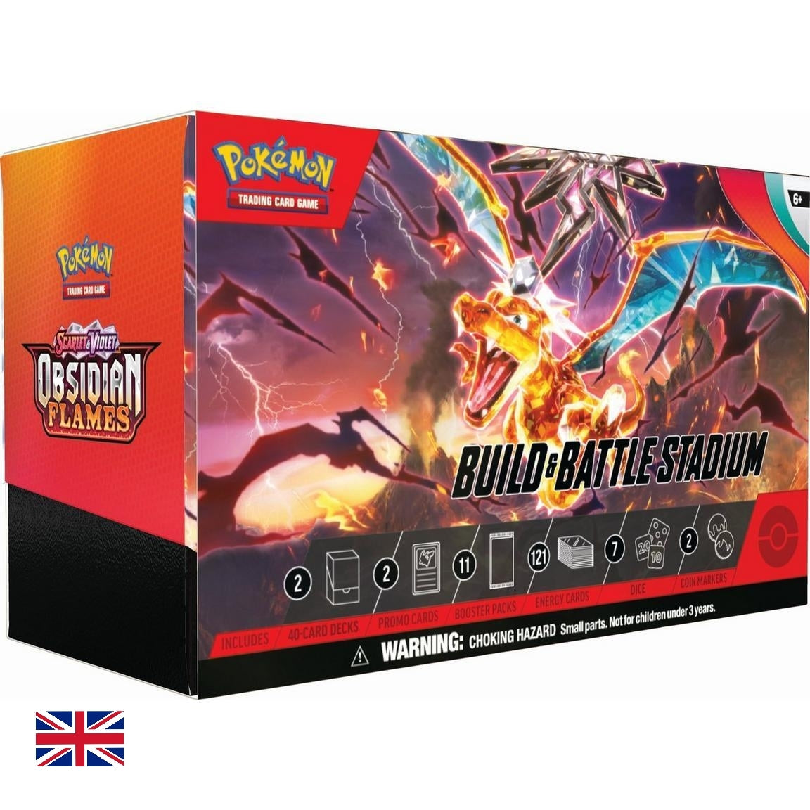 Pokémon Obsidian Flames Build & Battle Stadium - Inglés