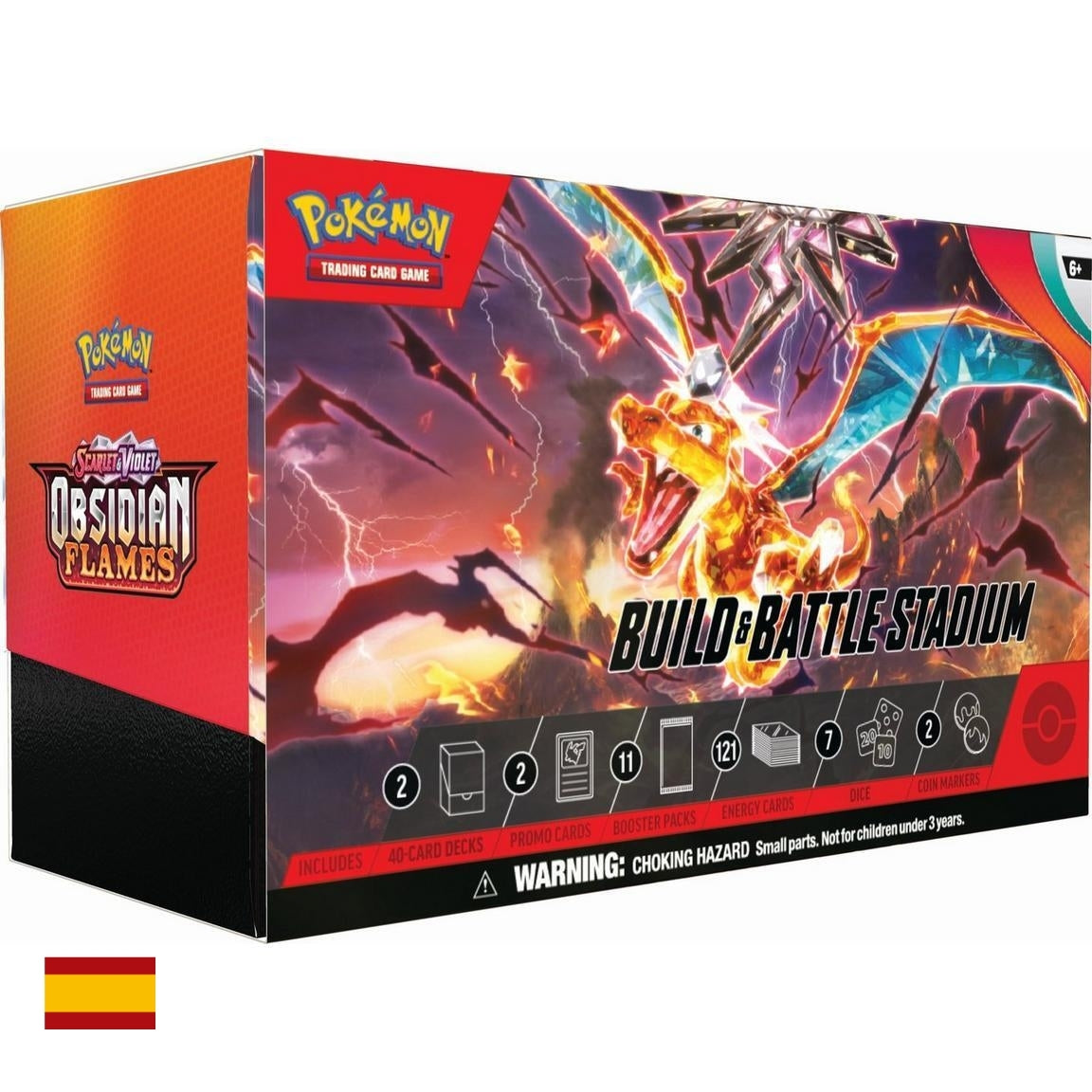 Pokémon Llamas Obsidianas Estadio Combina y Combate  - Español