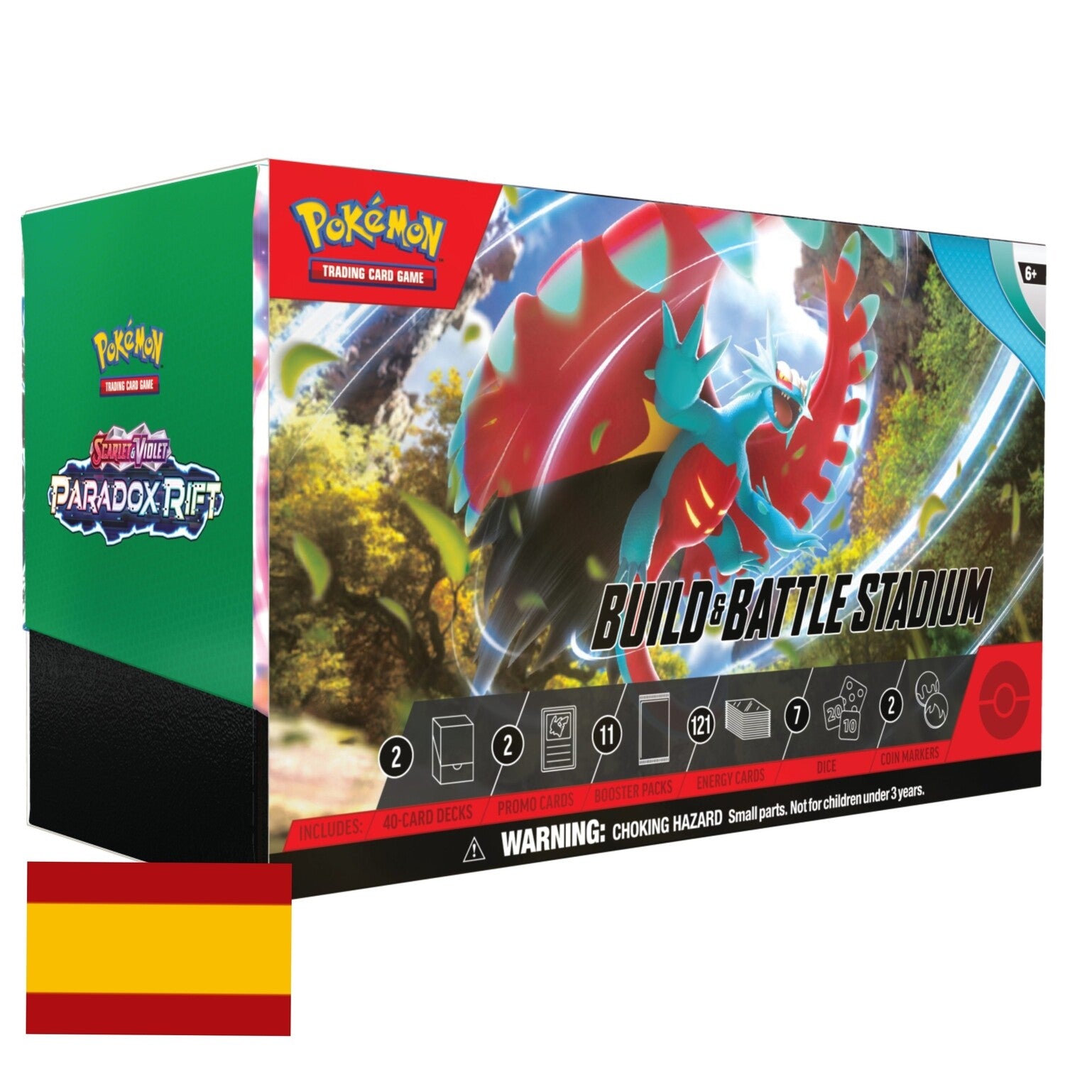 Estadio Combina y Combate Pokémon Paradox Rift y Brecha Paradójica