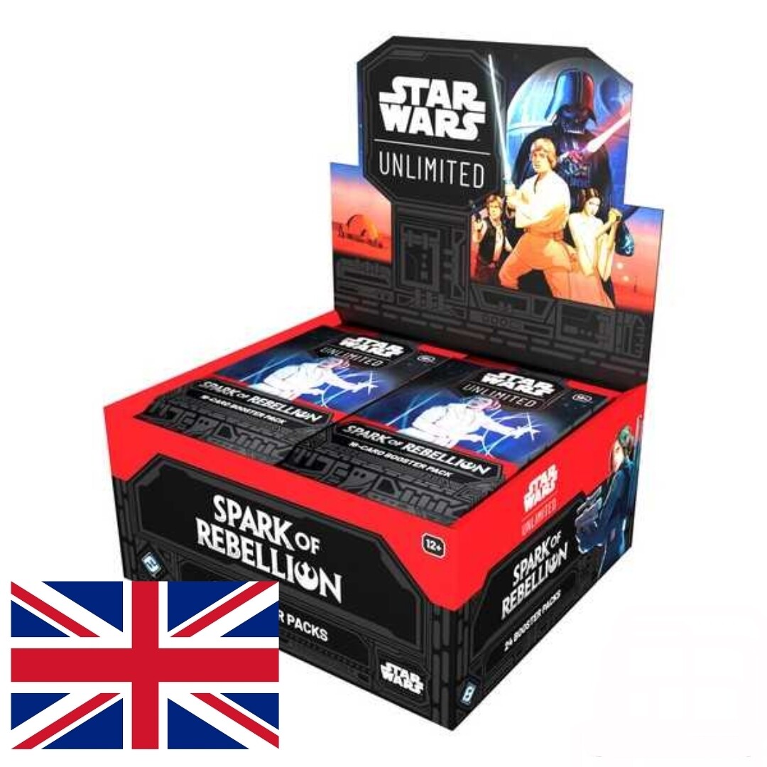 Caja 24 sobres Star Wars: Unlimited Spark of Rebellion y La Chispa de La Rebelión