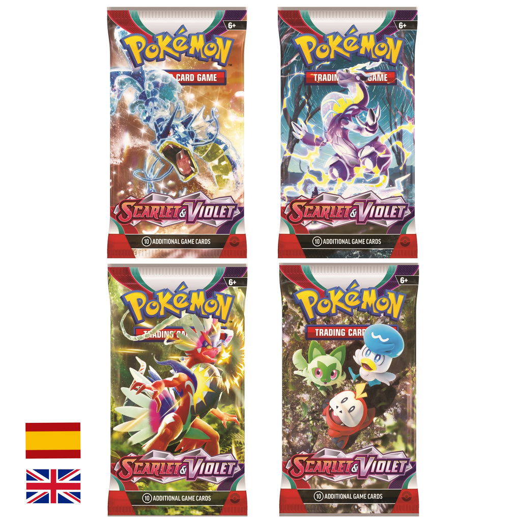 Sobres Pokémon Scarlet & Violet y Escarlata y Purpura