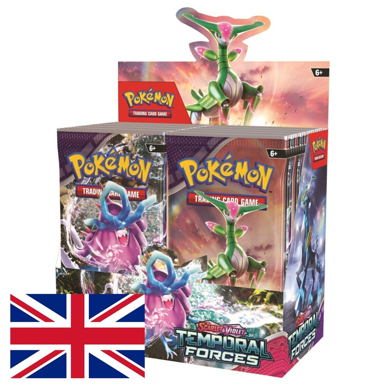 Caja de 36 sobres Pokémon Temporal Forces y Fuerzas Temporales