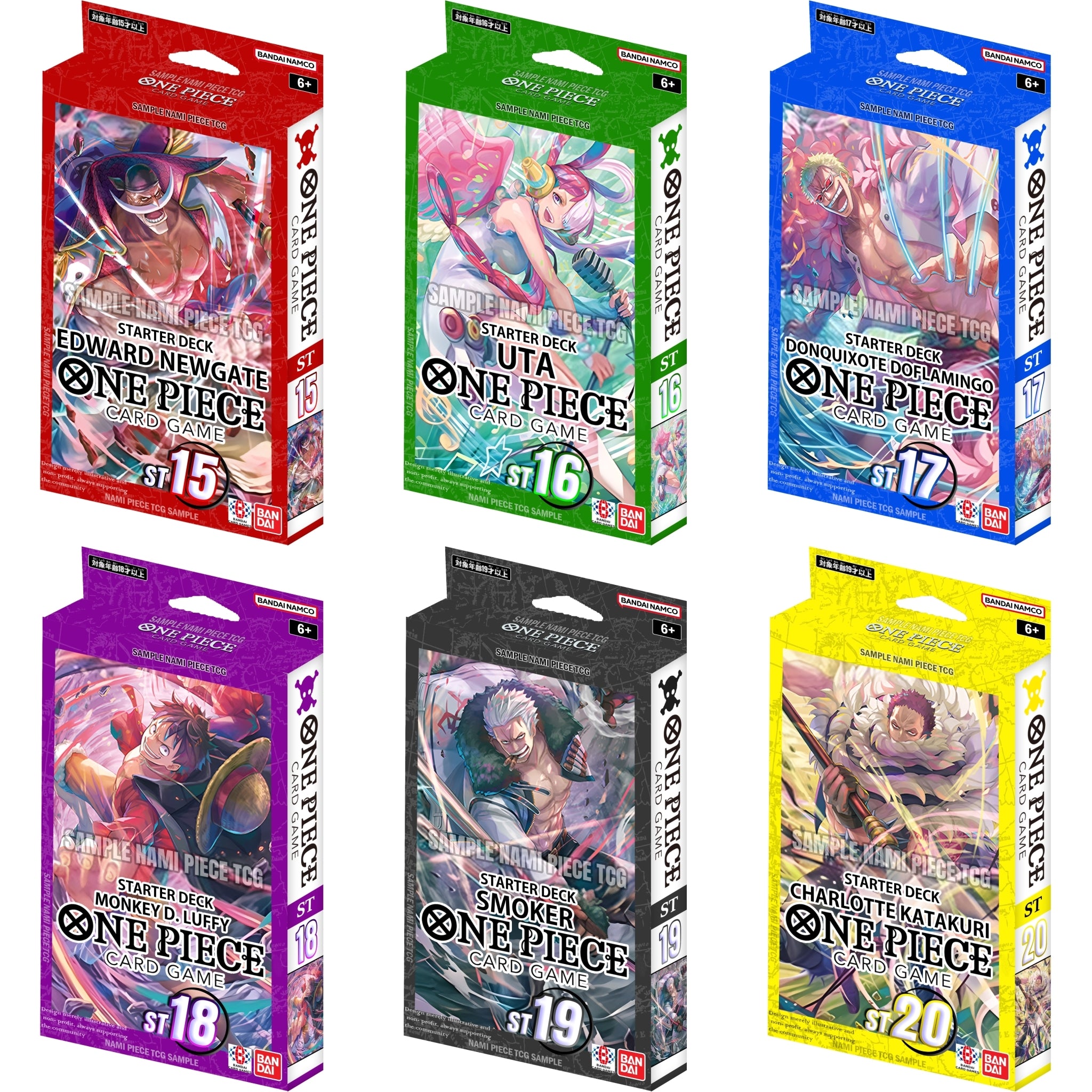 Starter Deck ST15 • ST16 • ST17 • ST18 • ST19 • ST20 - One Piece Card Game
