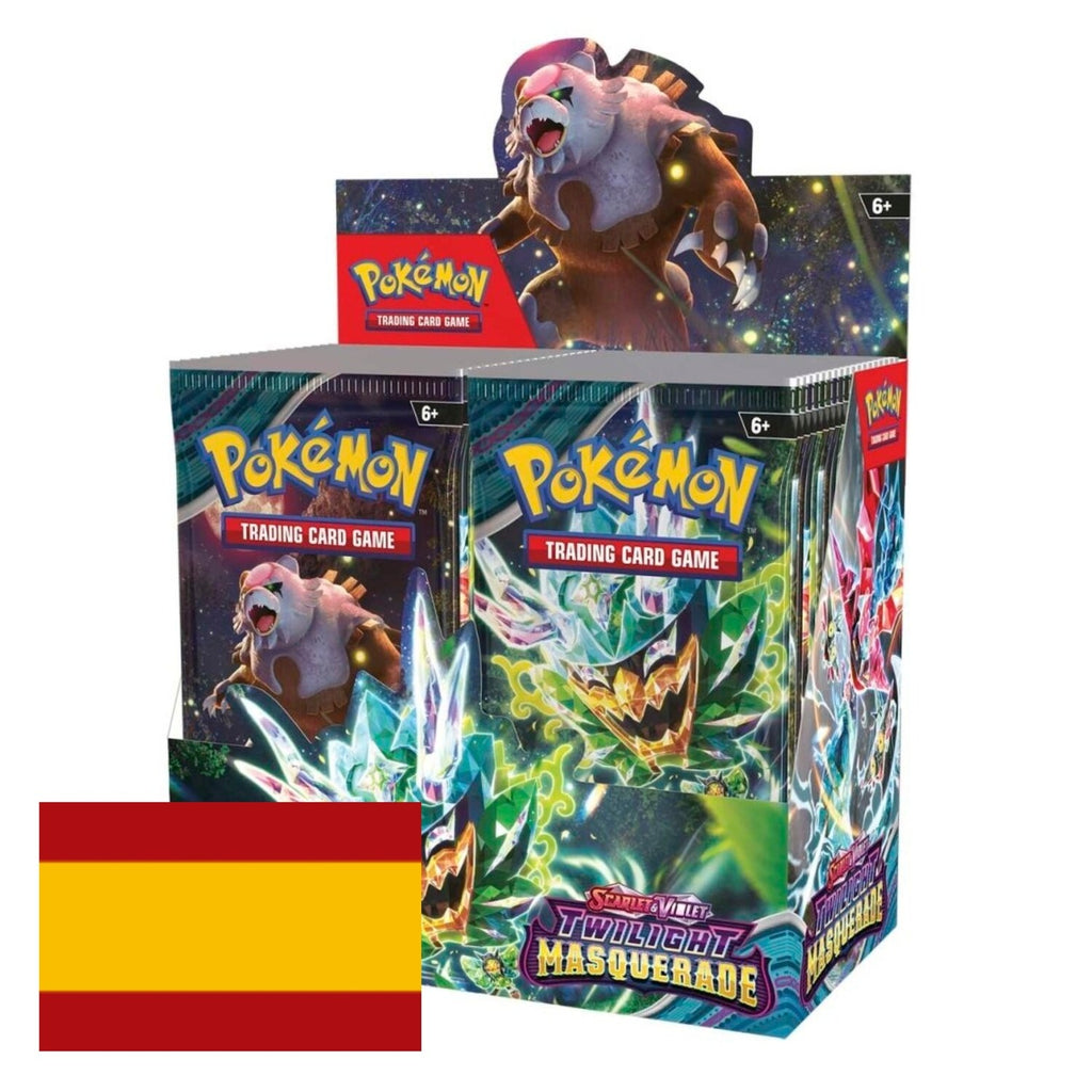 Caja de 36 sobres Pokémon Twilight Masquerade y Mascarada Crepuscular