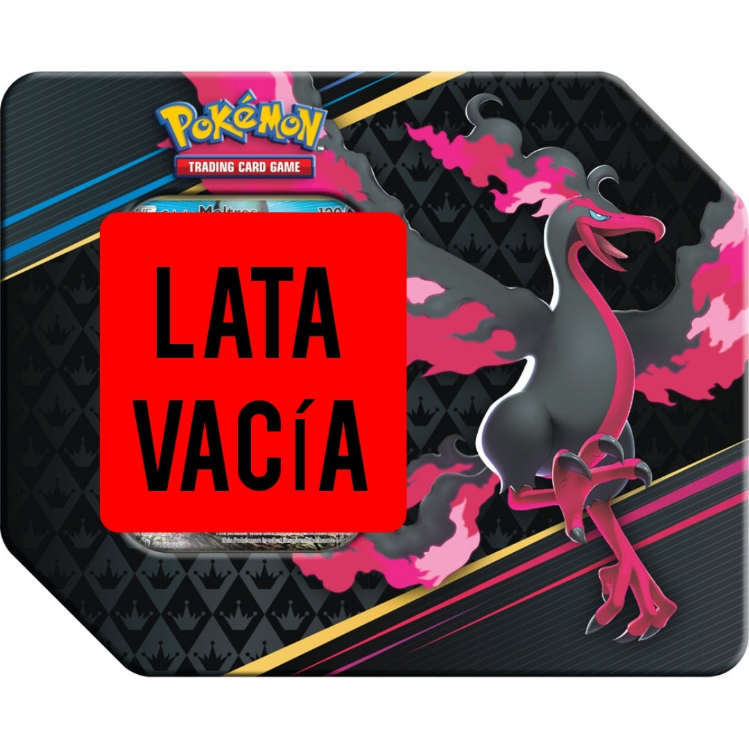 Lata Pokémon Crown Zenith Moltres *Lata vacía*