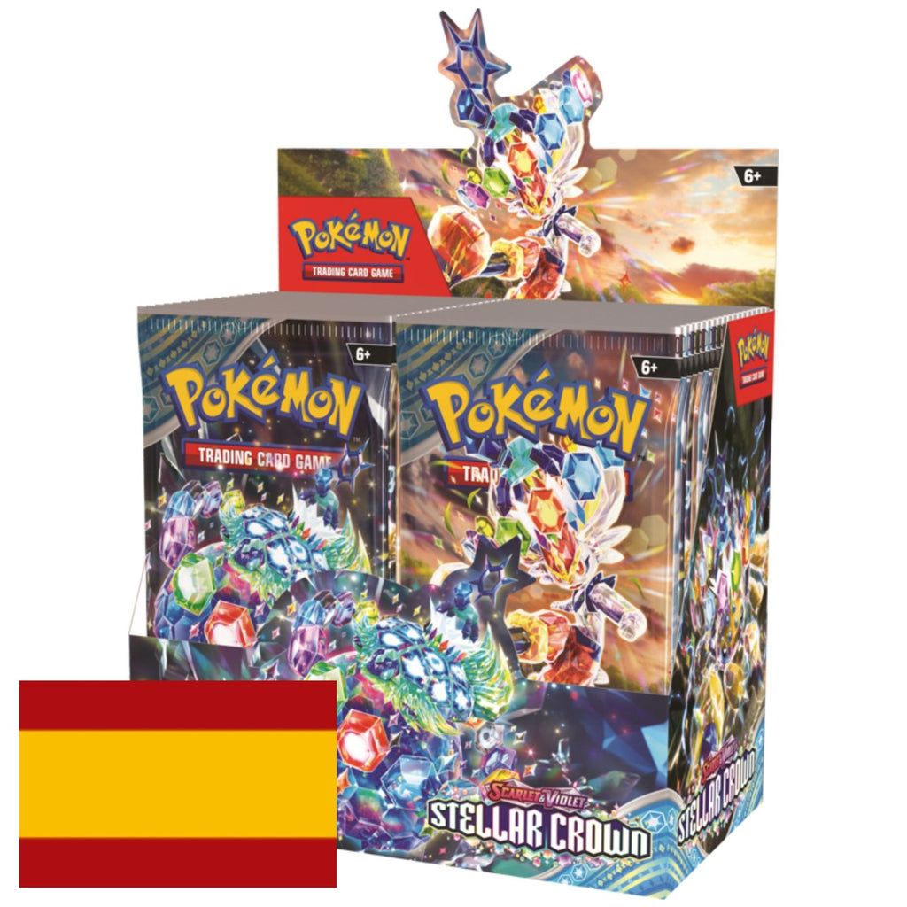 Caja de 36 sobres Pokémon Stellar Crown y Corona Astral