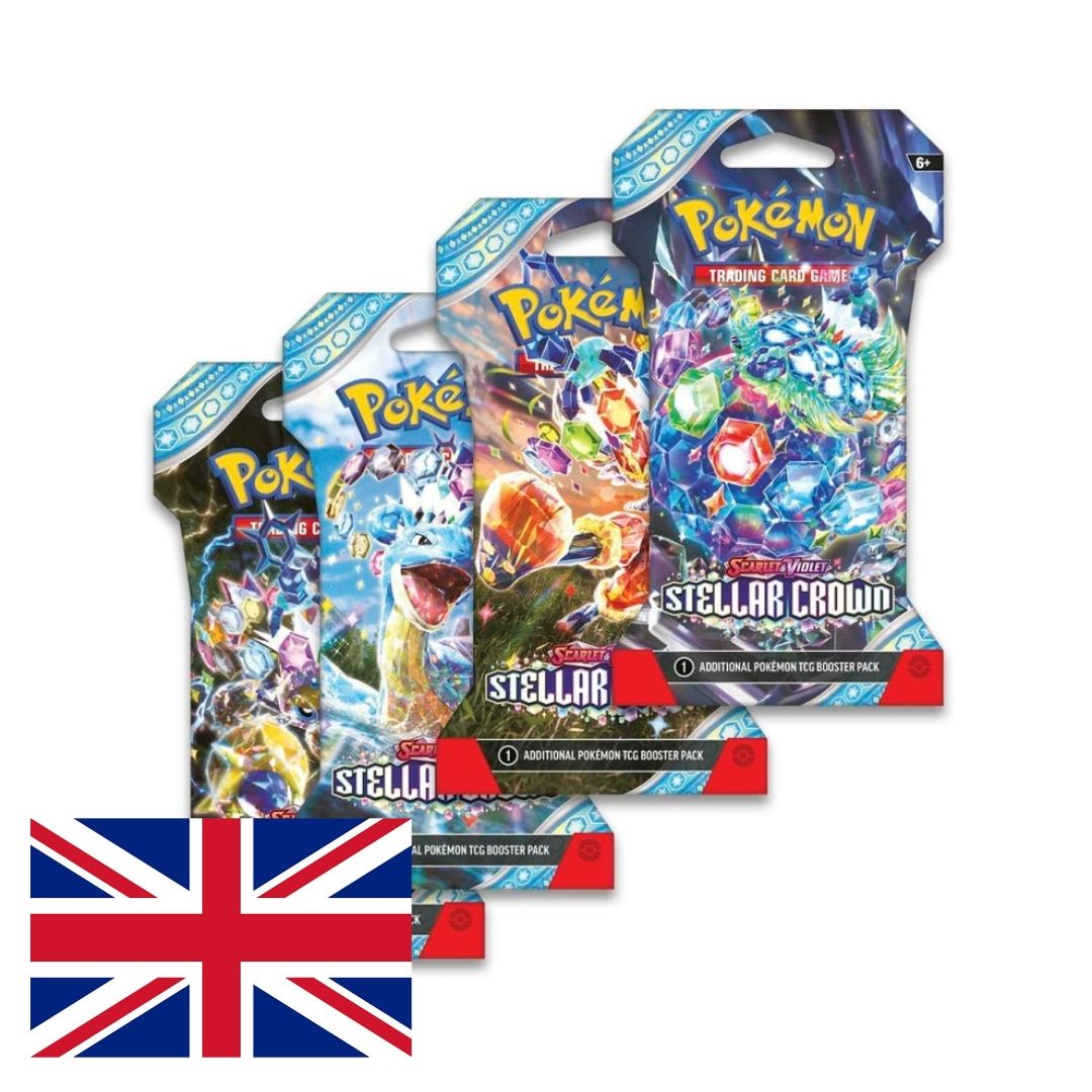 Sobre emblistado Pokémon Stellar Crown y Corona Astral