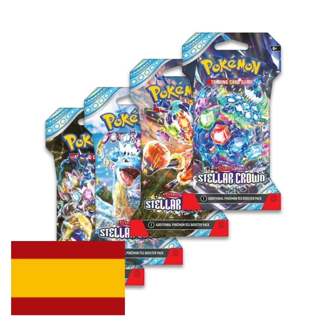 Sobre emblistado Pokémon Stellar Crown y Corona Astral