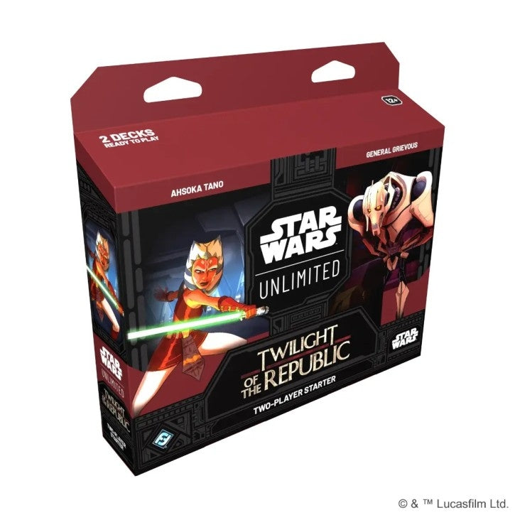 Caja inicio dos jugadores Star Wars: Unlimited Twilight of the Republic
