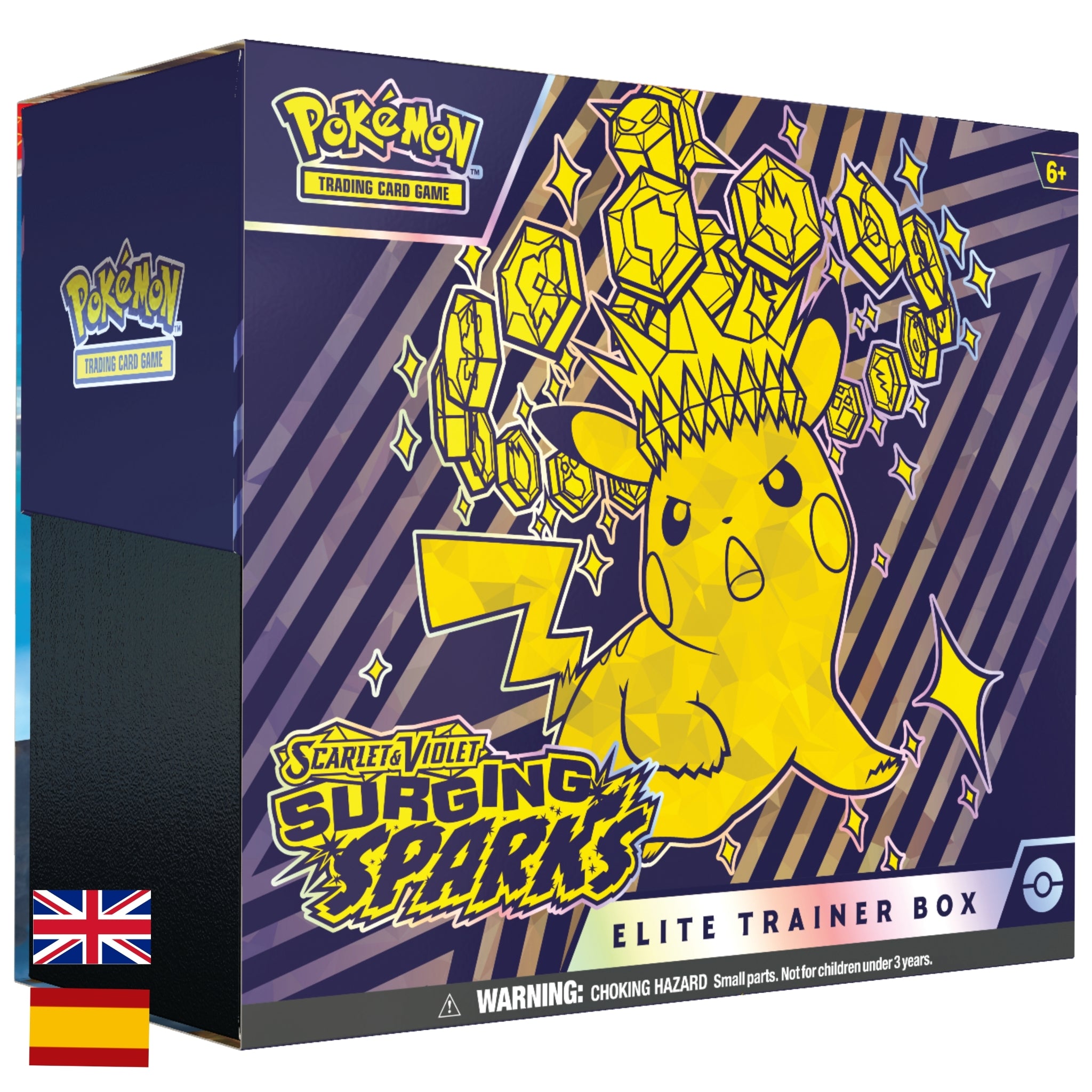 Elite Trainer Box Pokémon Surging Sparks y Chispas Fulgurantes