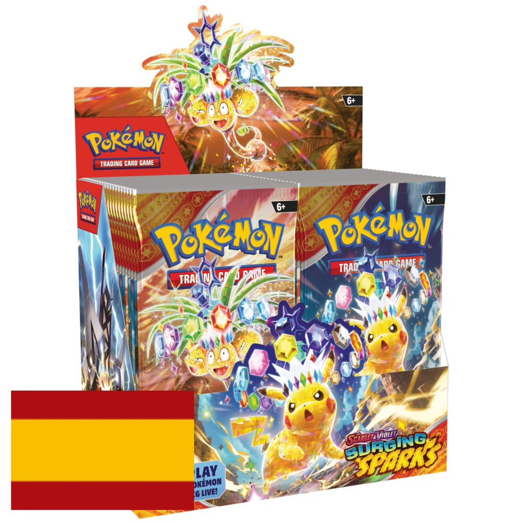 Caja de 36 sobres Pokémon Surging Sparks y Chispas Fulgurantes