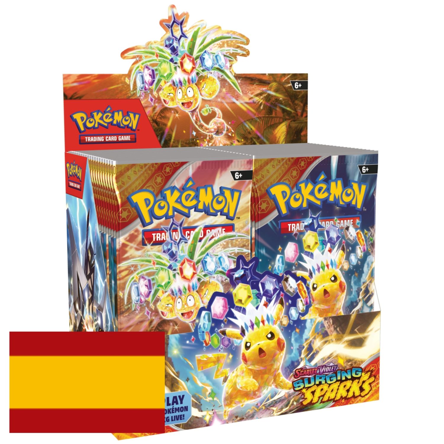 Caja de 36 sobres Pokémon Surging Sparks y Chispas Fulgurantes