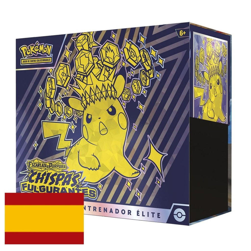 Elite Trainer Box Pokémon Surging Sparks y Chispas Fulgurantes