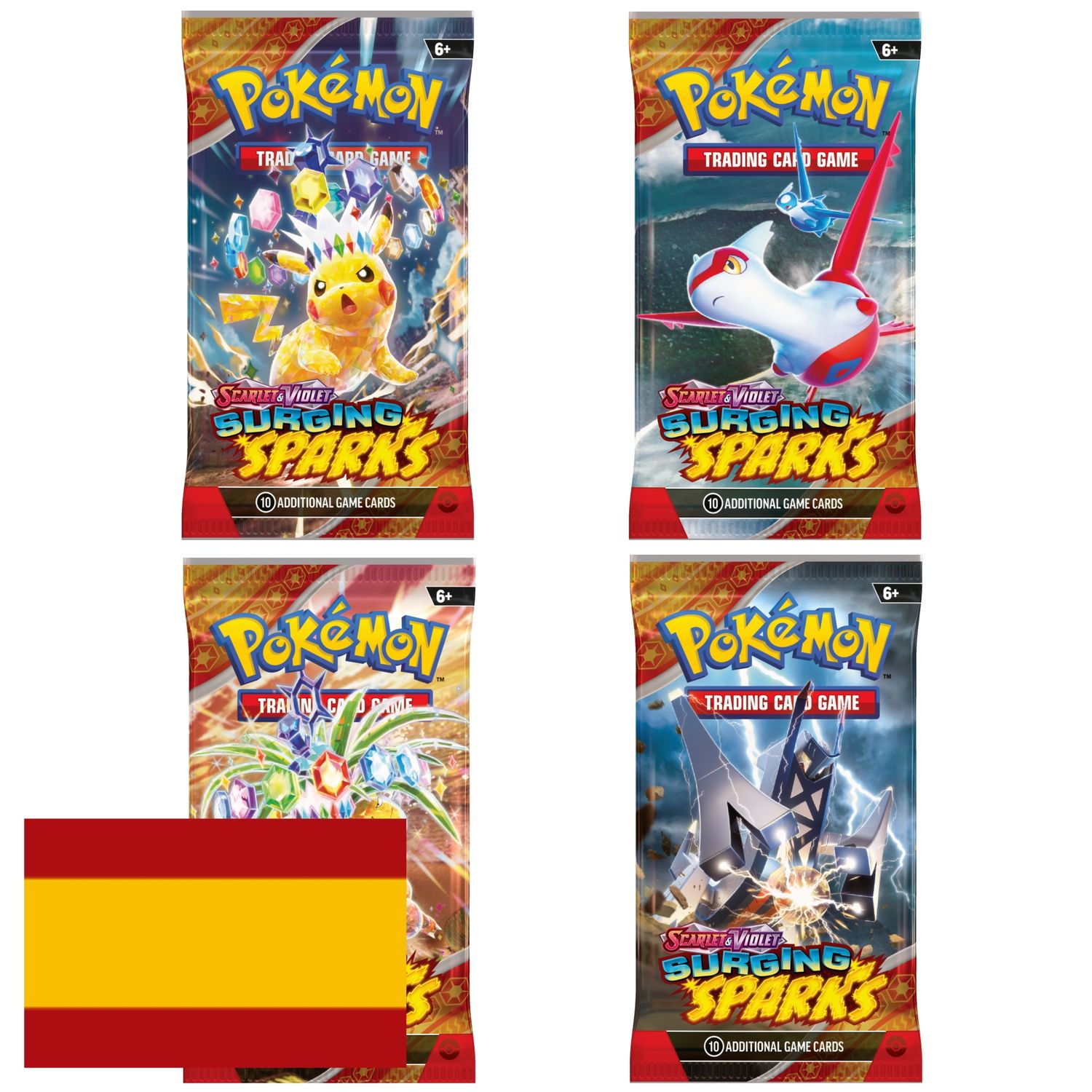 mega evolution booster box near me Sobres Pokémon Surging Sparks y Chispas Fulgurantes – Kame House Cards