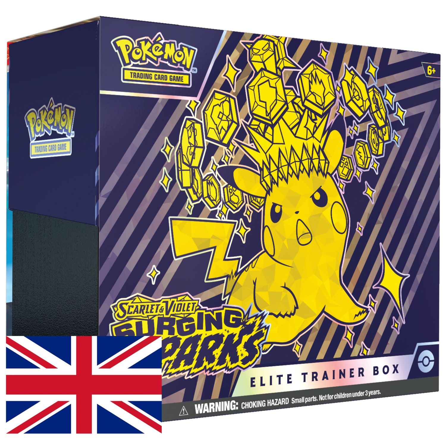 Elite Trainer Box Pokémon Surging Sparks y Chispas Fulgurantes
