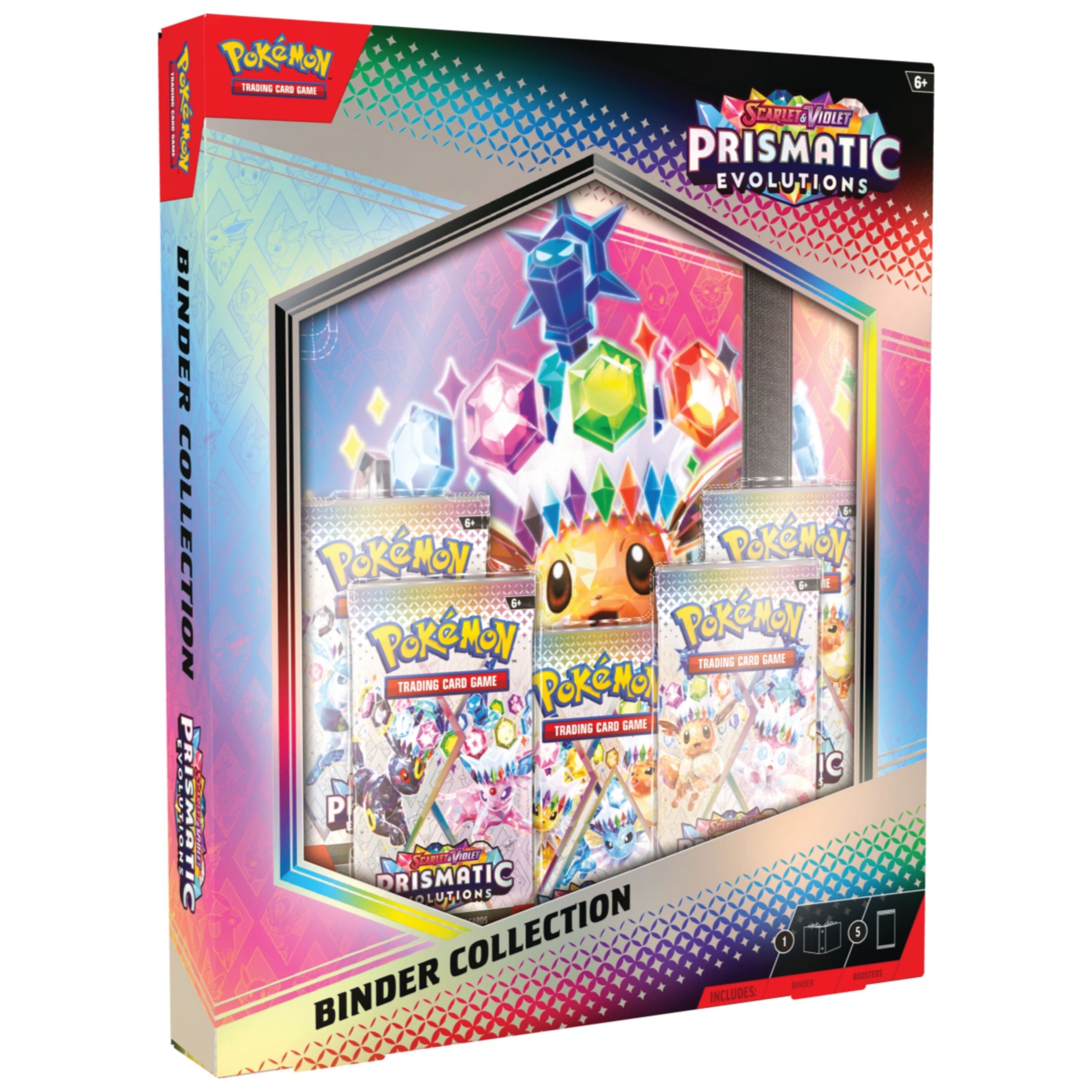 Binder Collection Pokémon Prismatic Evolutions y Evoluciones Prismáticas