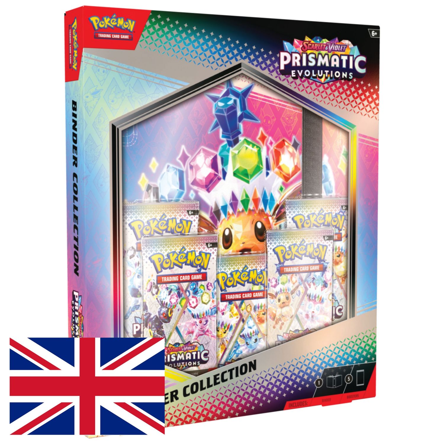 Binder Collection Pokémon Prismatic Evolutions y Evoluciones Prismáticas