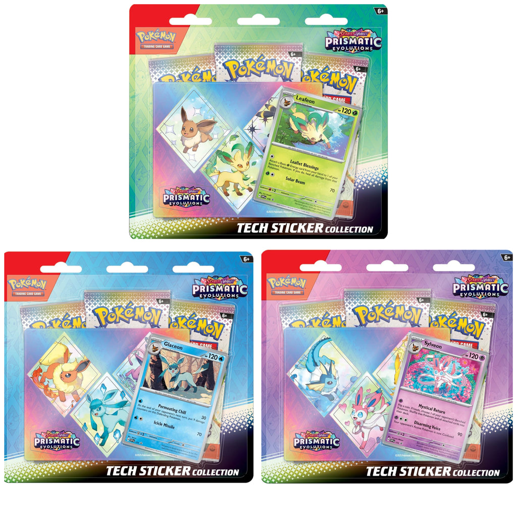 Tech Sticker Collection Pokémon Prismatic Evolutions y Evoluciones Prismáticas