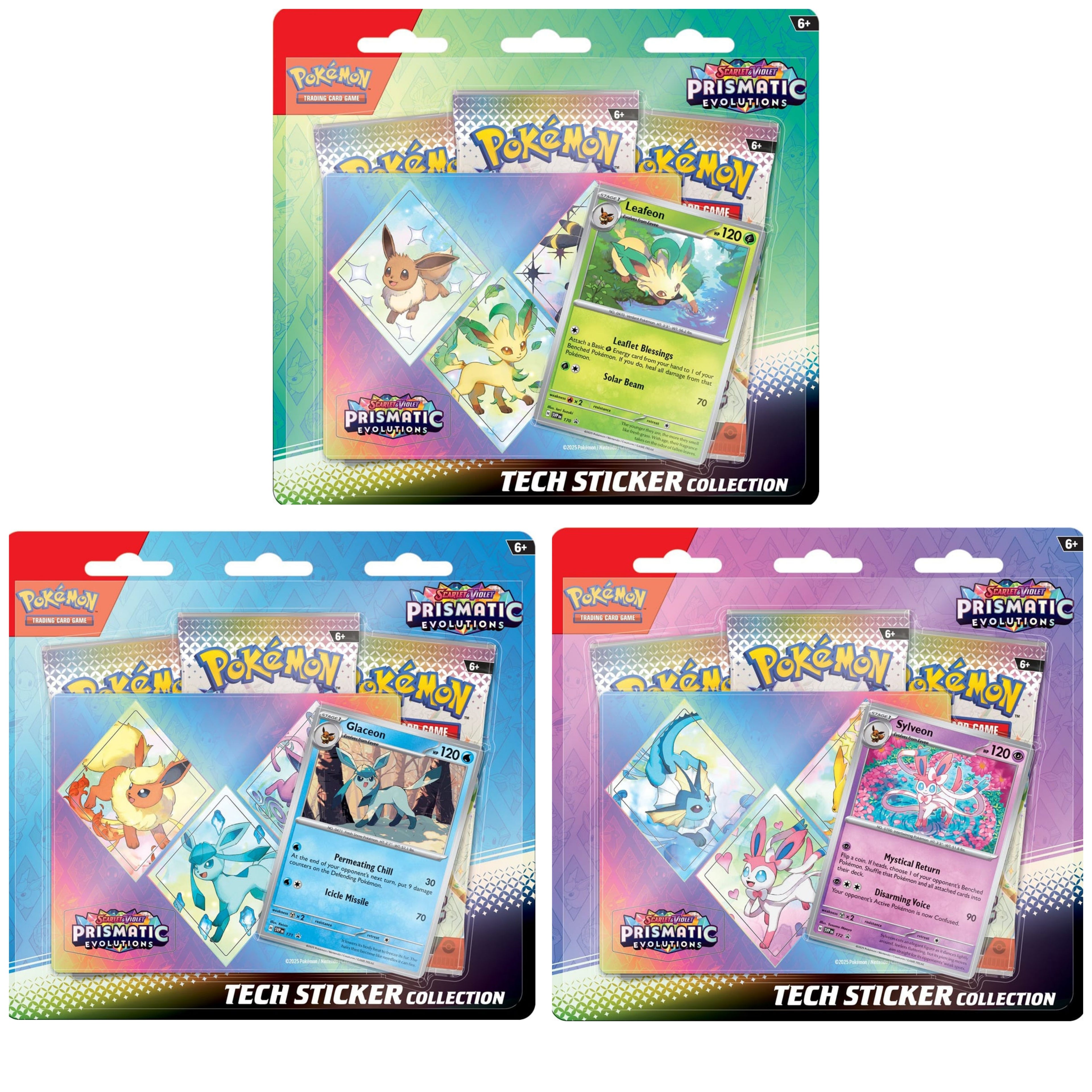 Tech Sticker Collection Pokémon Prismatic Evolutions y Evoluciones Prismáticas