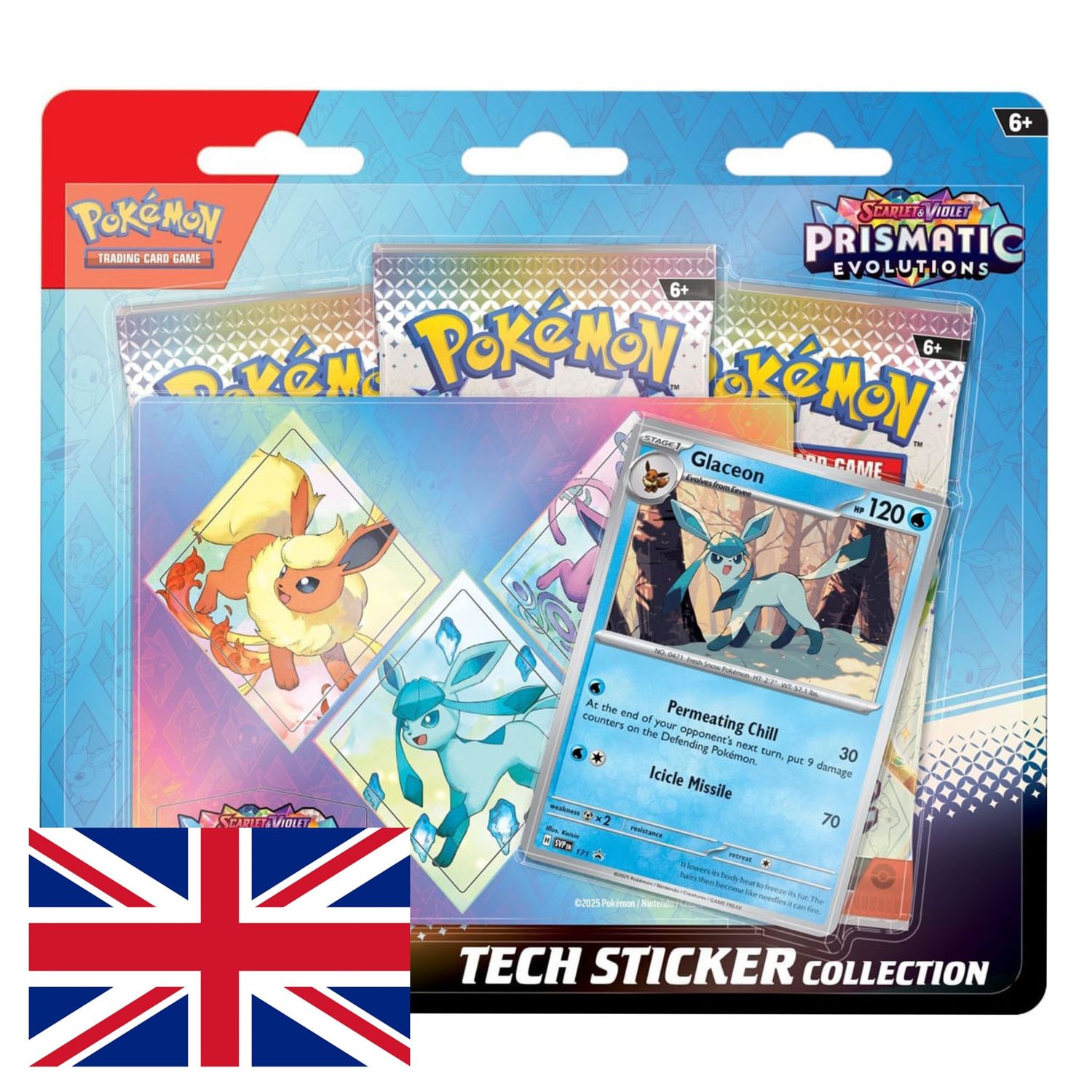 Tech Sticker Collection Pokémon Prismatic Evolutions y Evoluciones Prismáticas