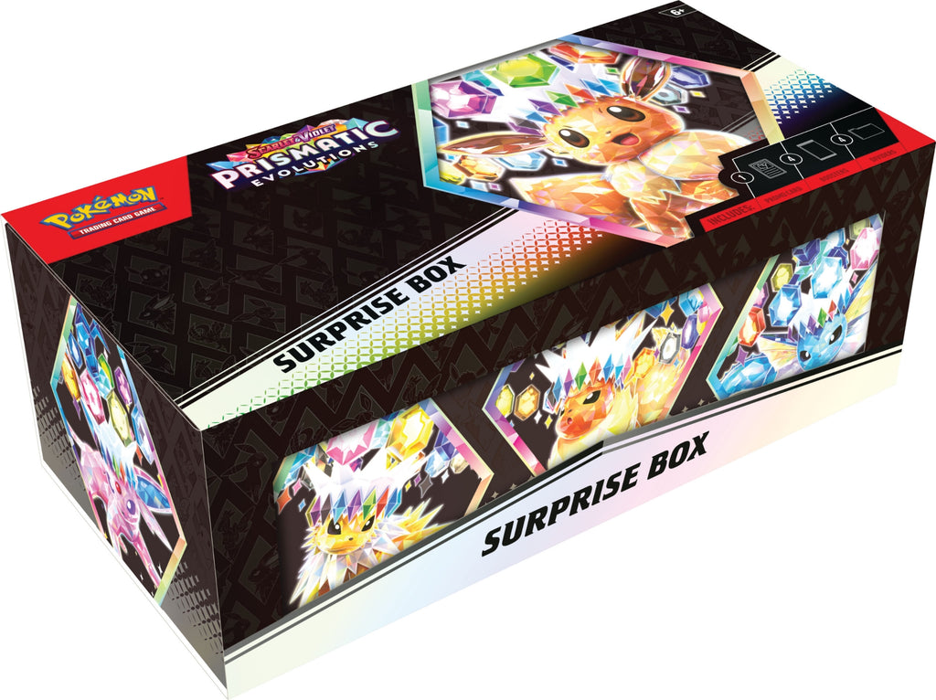 Surprise Box Pokémon Prismatic Evolutions y Evoluciones Prismáticas