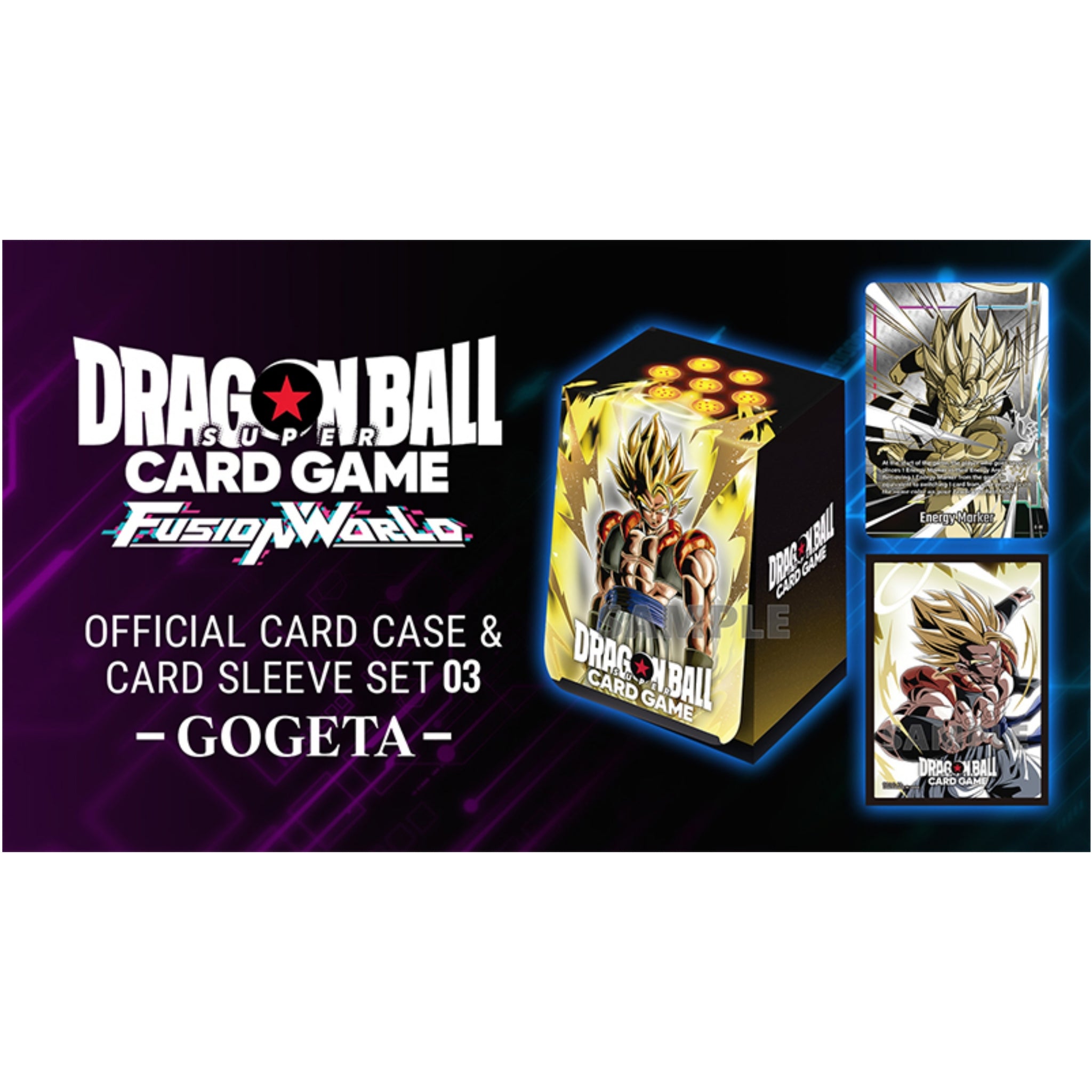 gogeta card sleeves Official Card Case and Card Sleeves Set 03 - Gogeta