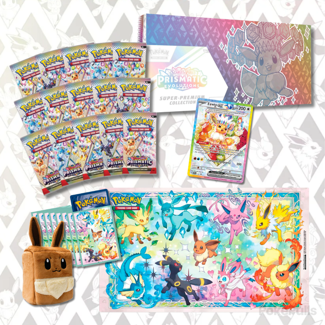 Super Premium Collection  Prismatic Evolutions y Evoluciones Prismáticas
