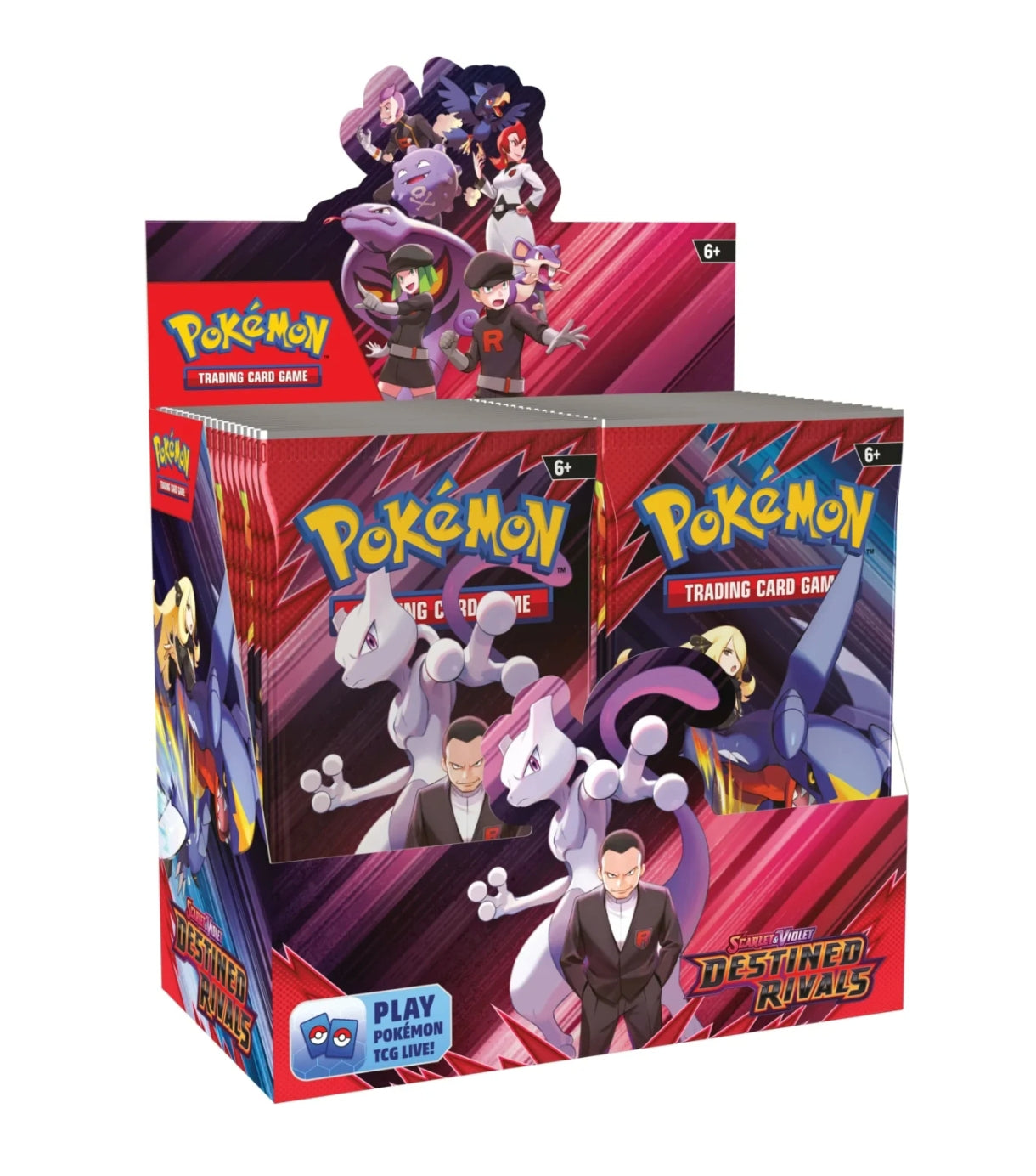 Caja 36 sobres Pokémon Destined Rivals y Rivales Predestinados