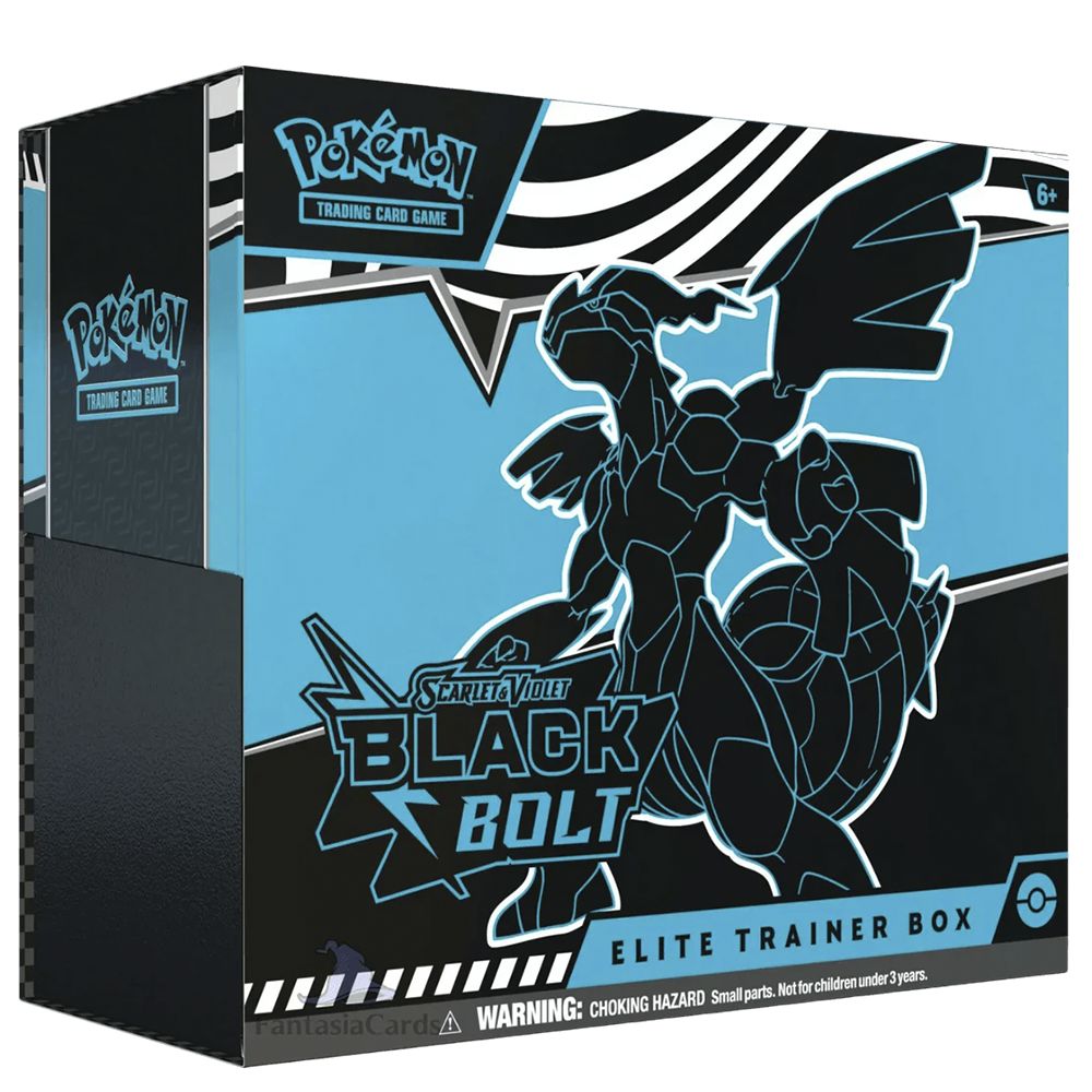 Caja de Entrenador de Elite Pokémon White Flare - Black Bolt y Llama Blanca - Fulgor Negro