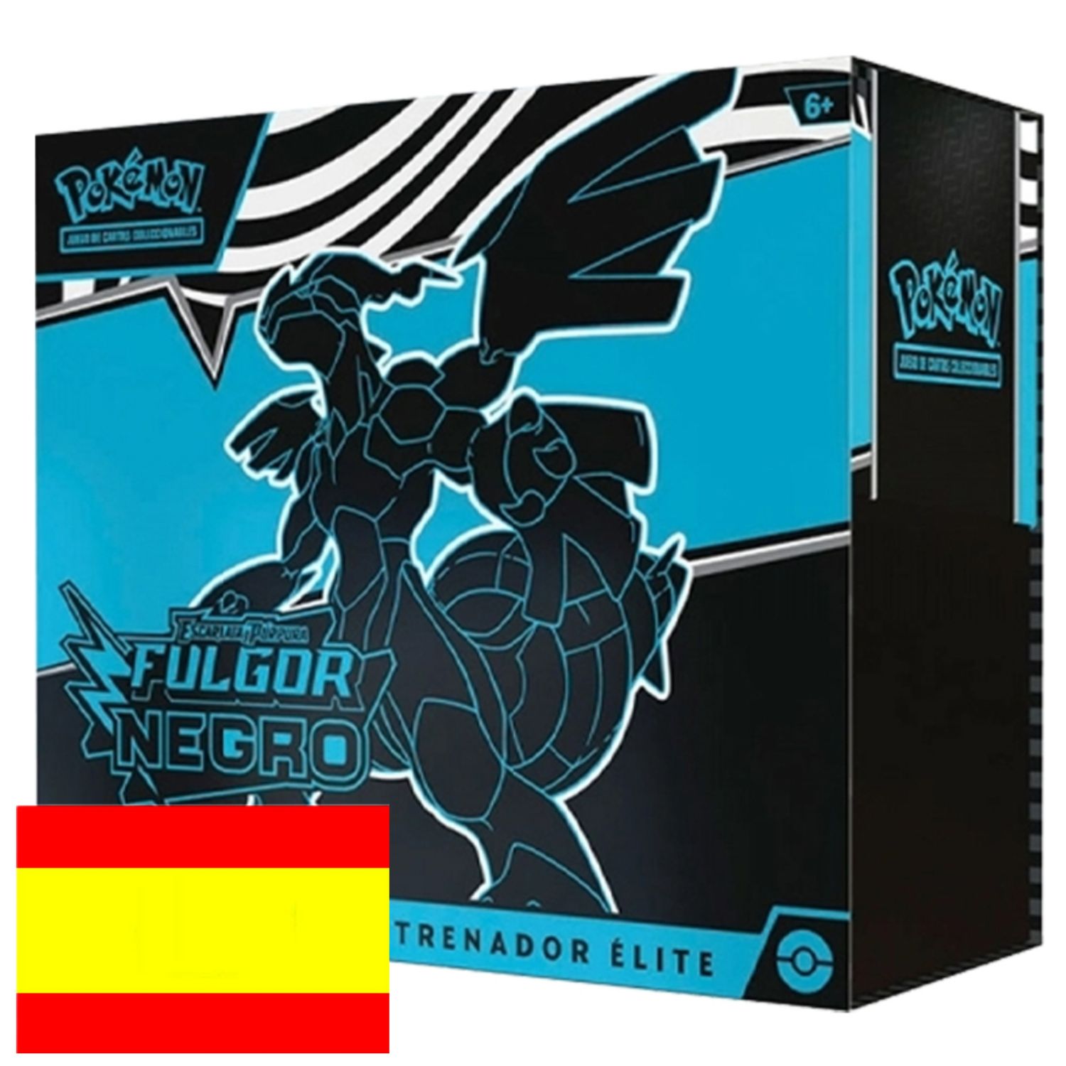 Caja de Entrenador de Elite Pokémon White Flare - Black Bolt y Llama Blanca - Fulgor Negro