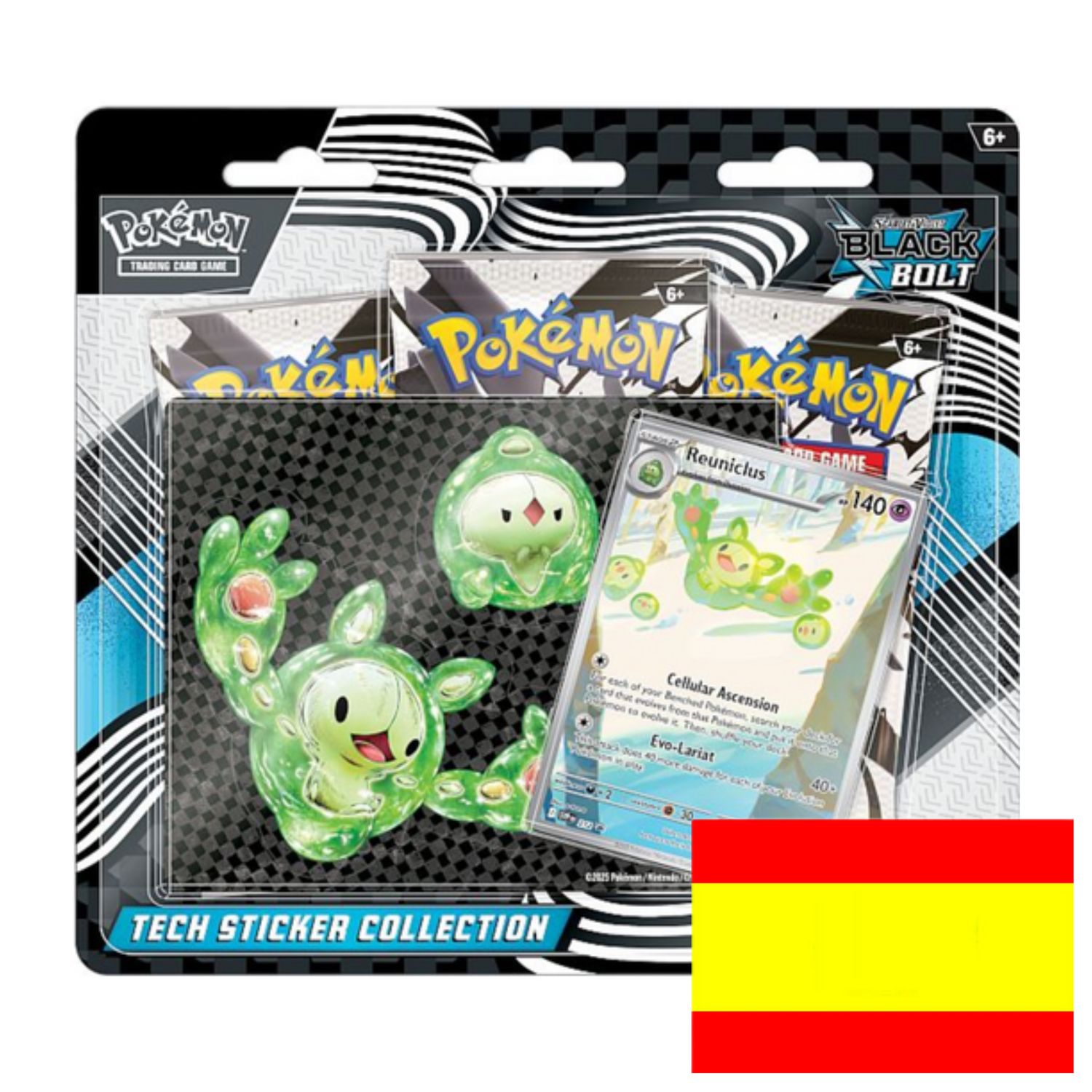 Tech Sticker Collection Pokémon White Flare - Black Bolt y Llama Blanca - Fulgor Negro