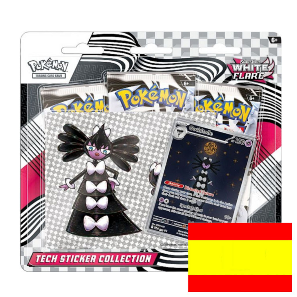 Tech Sticker Collection Pokémon White Flare - Black Bolt y Llama Blanca - Fulgor Negro