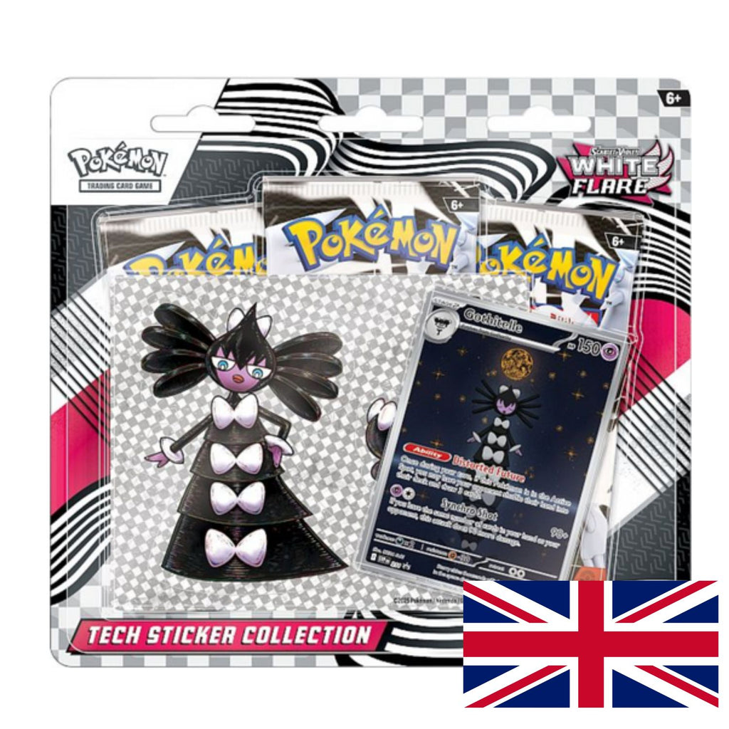 Tech Sticker Collection Pokémon White Flare - Black Bolt y Llama Blanca - Fulgor Negro