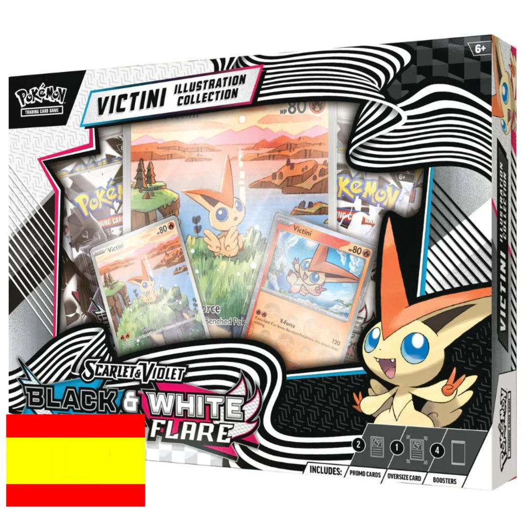 Victini Illustration Collection White Flare - Black Bolt y Llama Blanca - Fulgor Negro