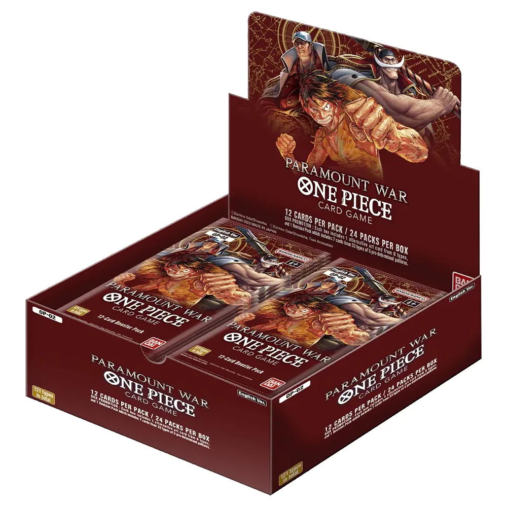 Caja de 24 sobres One Piece Card Game - Paramount War OP02