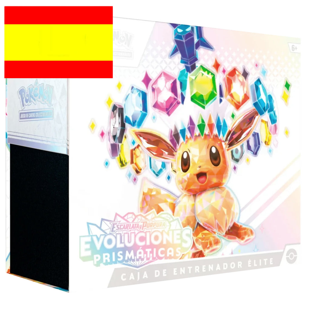 Caja de Entrenador de Elite Pokémon Prismatic Evolutions y Evoluciones Prismáticas