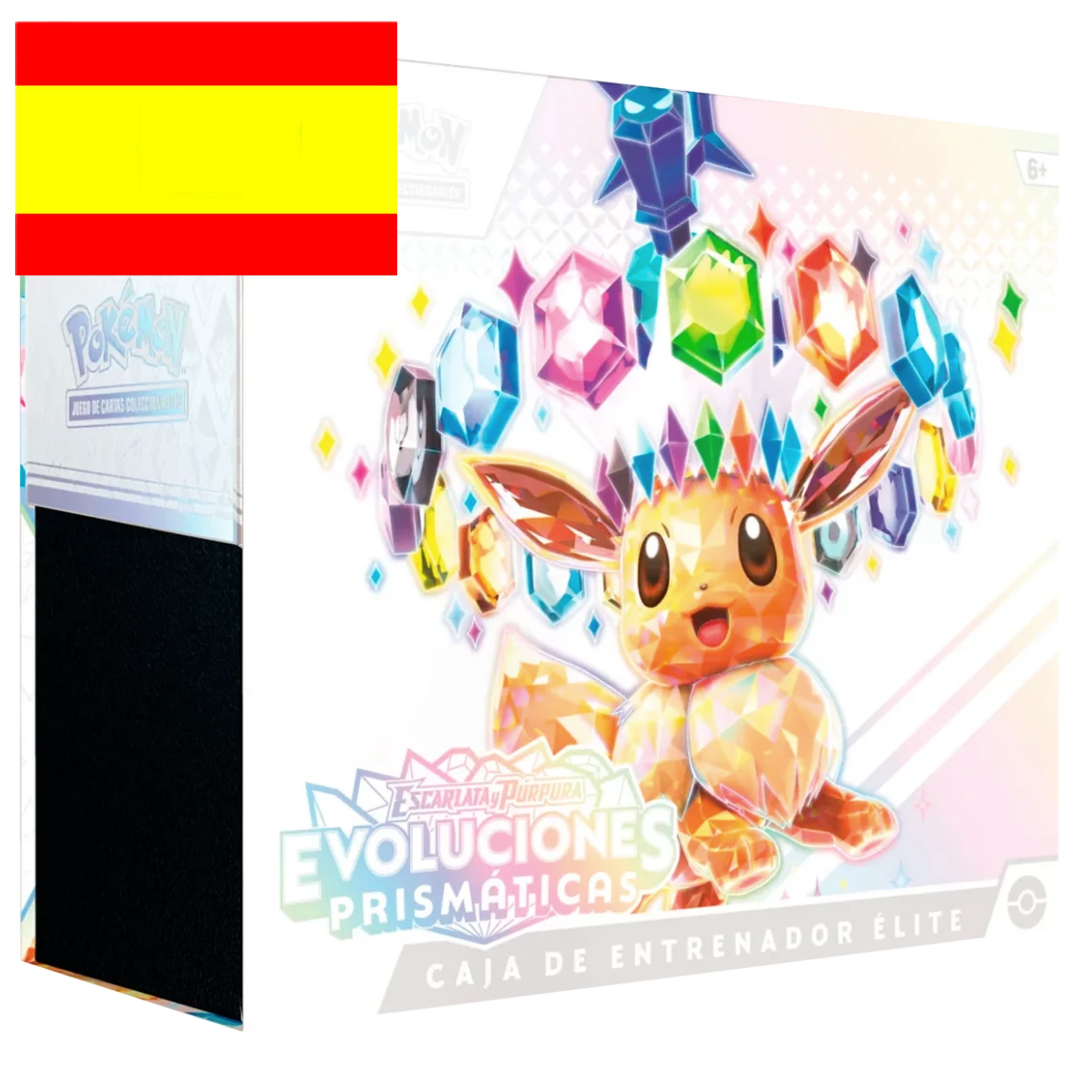 Caja de Entrenador de Elite Pokémon Prismatic Evolutions y Evoluciones Prismáticas