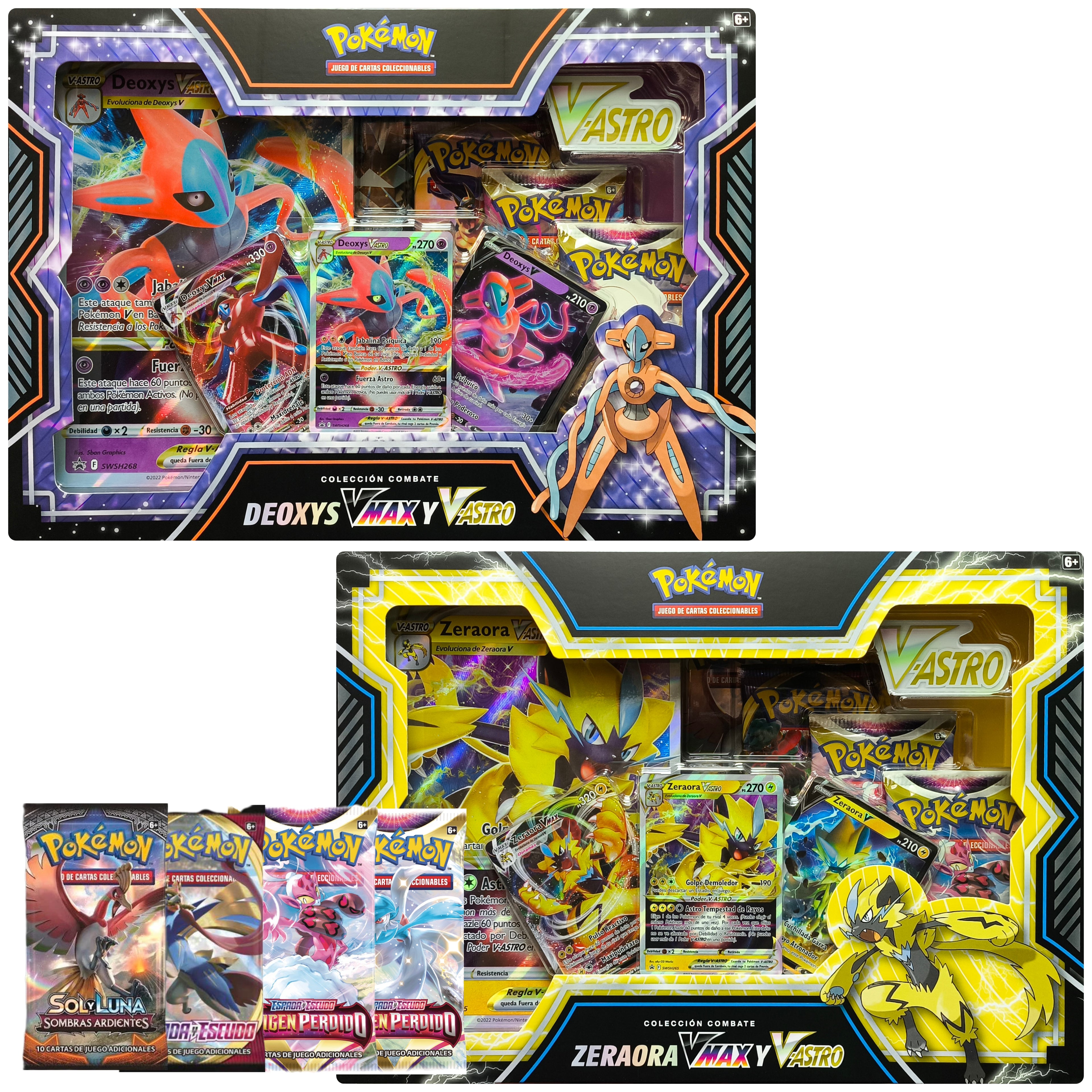 Zeraora y Deoxys VMAX & VSTAR Caja de Combate