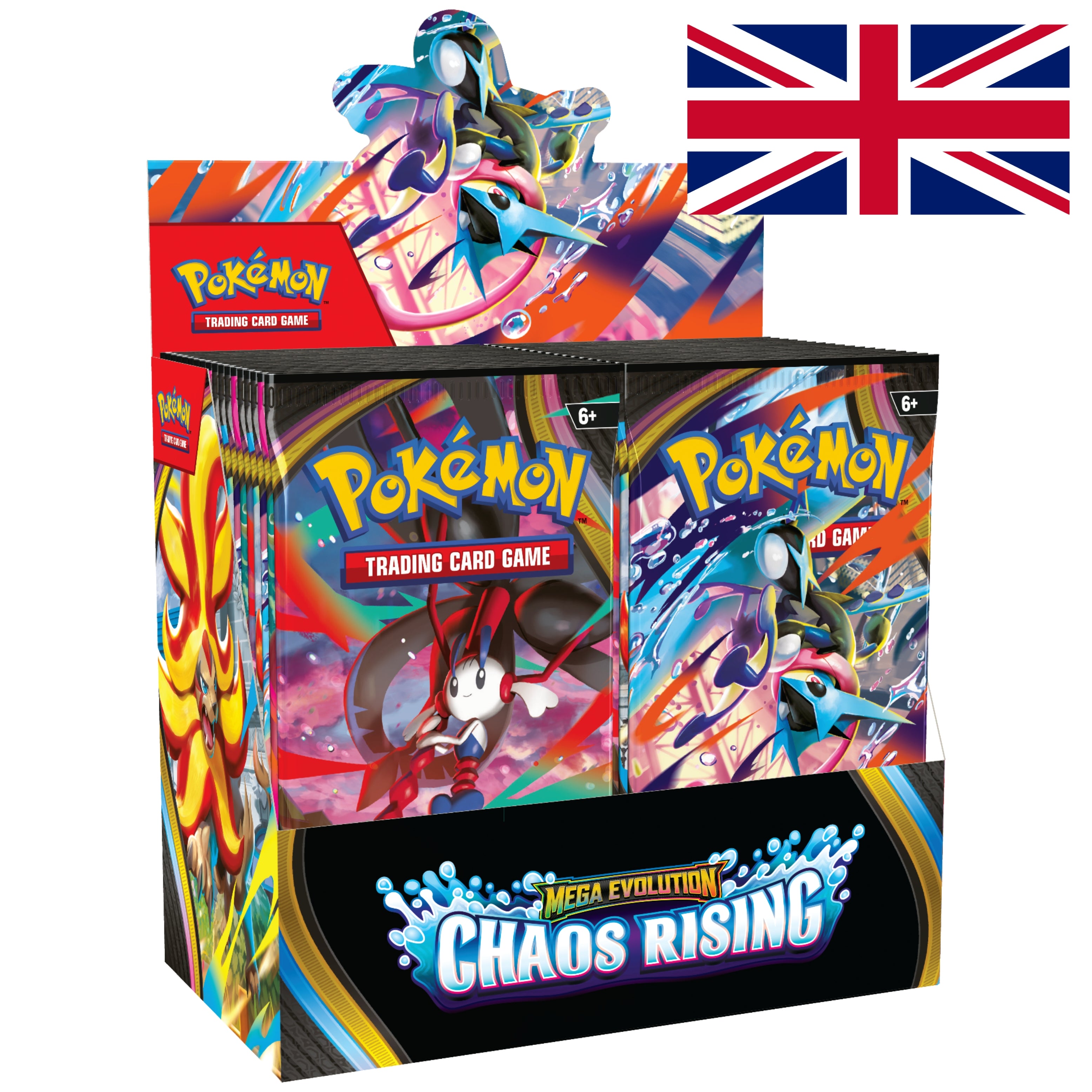 [PREVENTA] Caja 36 sobres Pokémon Caos Creciente y Chaos Rising