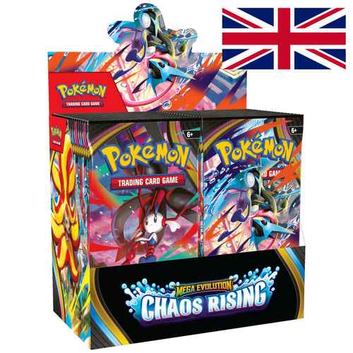 Caja 36 sobres Pokémon Caos Creciente y Chaos Rising
